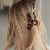 Barrette à cheveux bulle marron